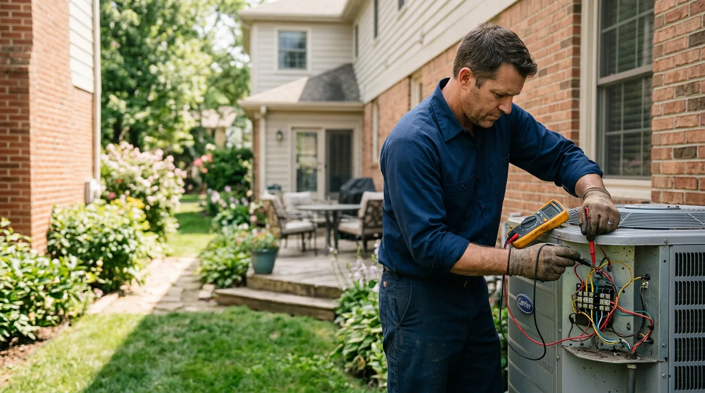 HVAC technician working near Sinks Grove, WV
